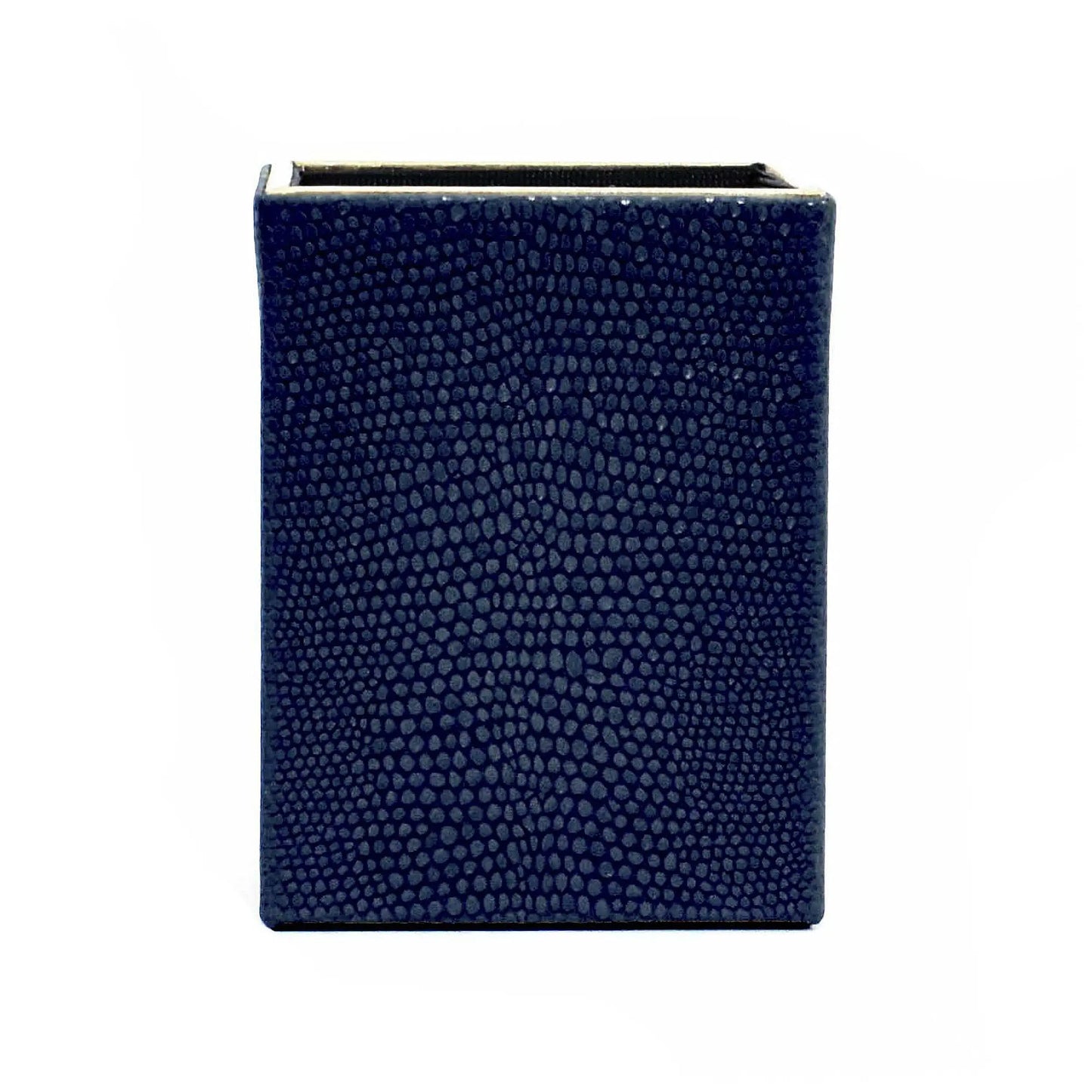 Leatherette Square Pen/Brush Holder | Blue | Serpentine Ichkan