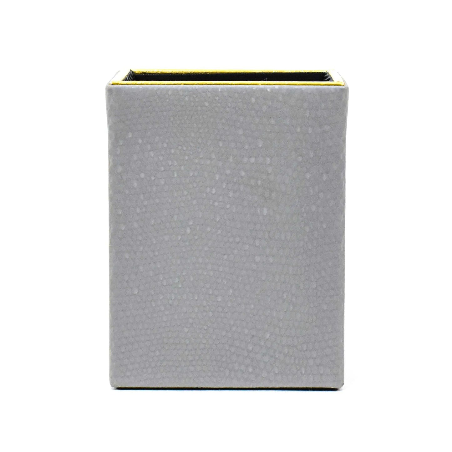 Leatherette Square Pen/Brush Holder | Grey | Serpentine Ichkan