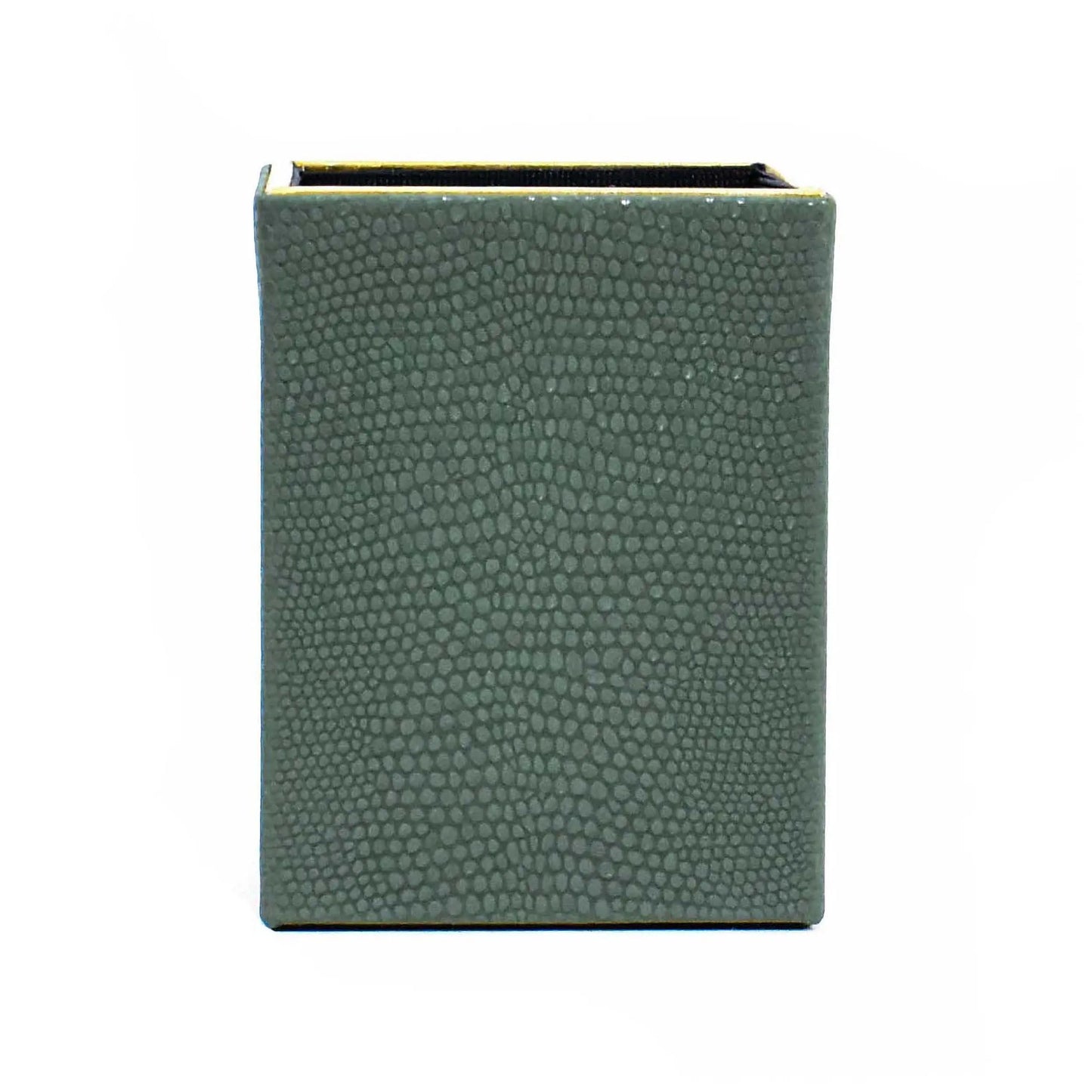 Leatherette Square Pen/Brush Holder | Olive Green | Serpentine Ichkan
