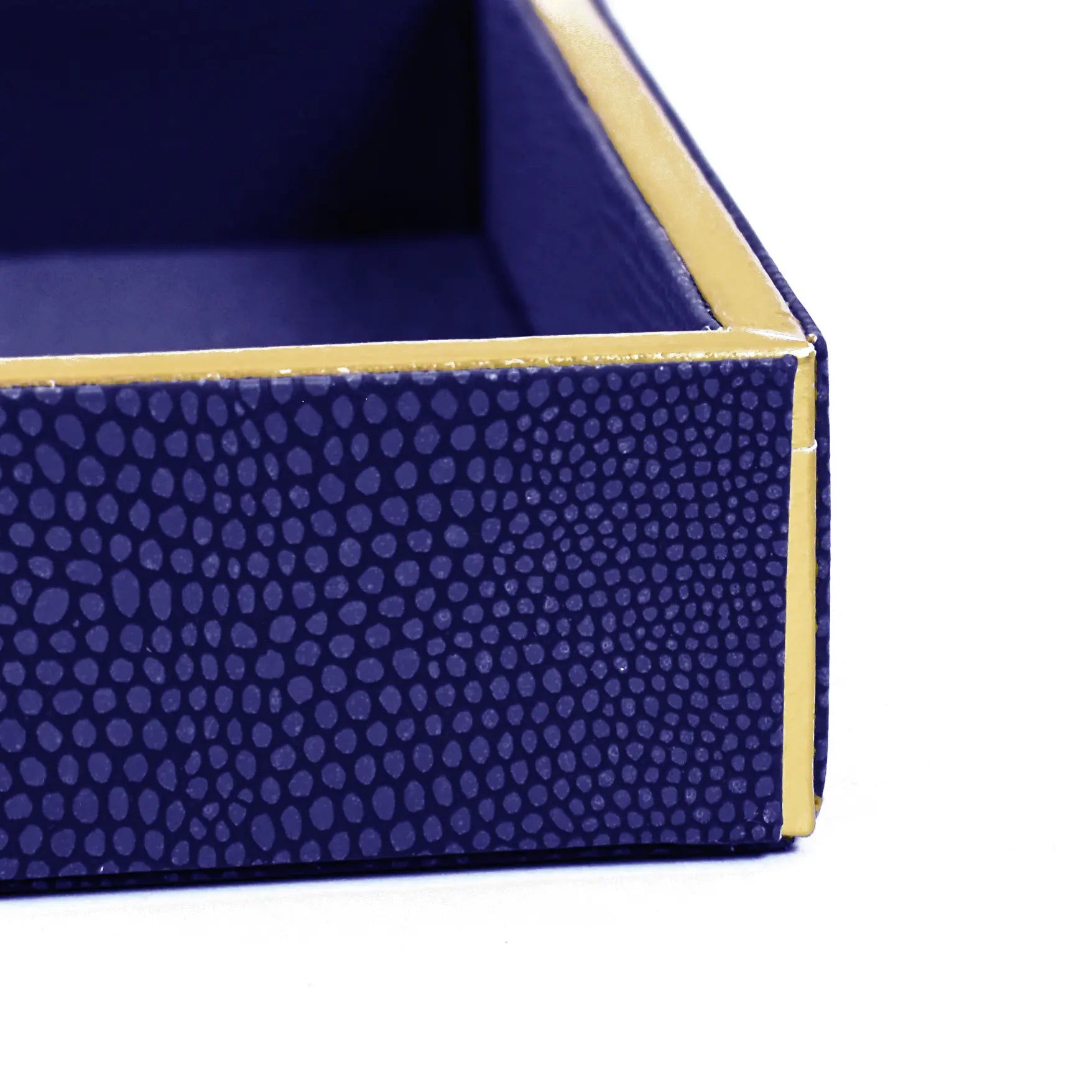 Leatherette Towel/Vanity Tray | Blue | Serpentine Ichkan