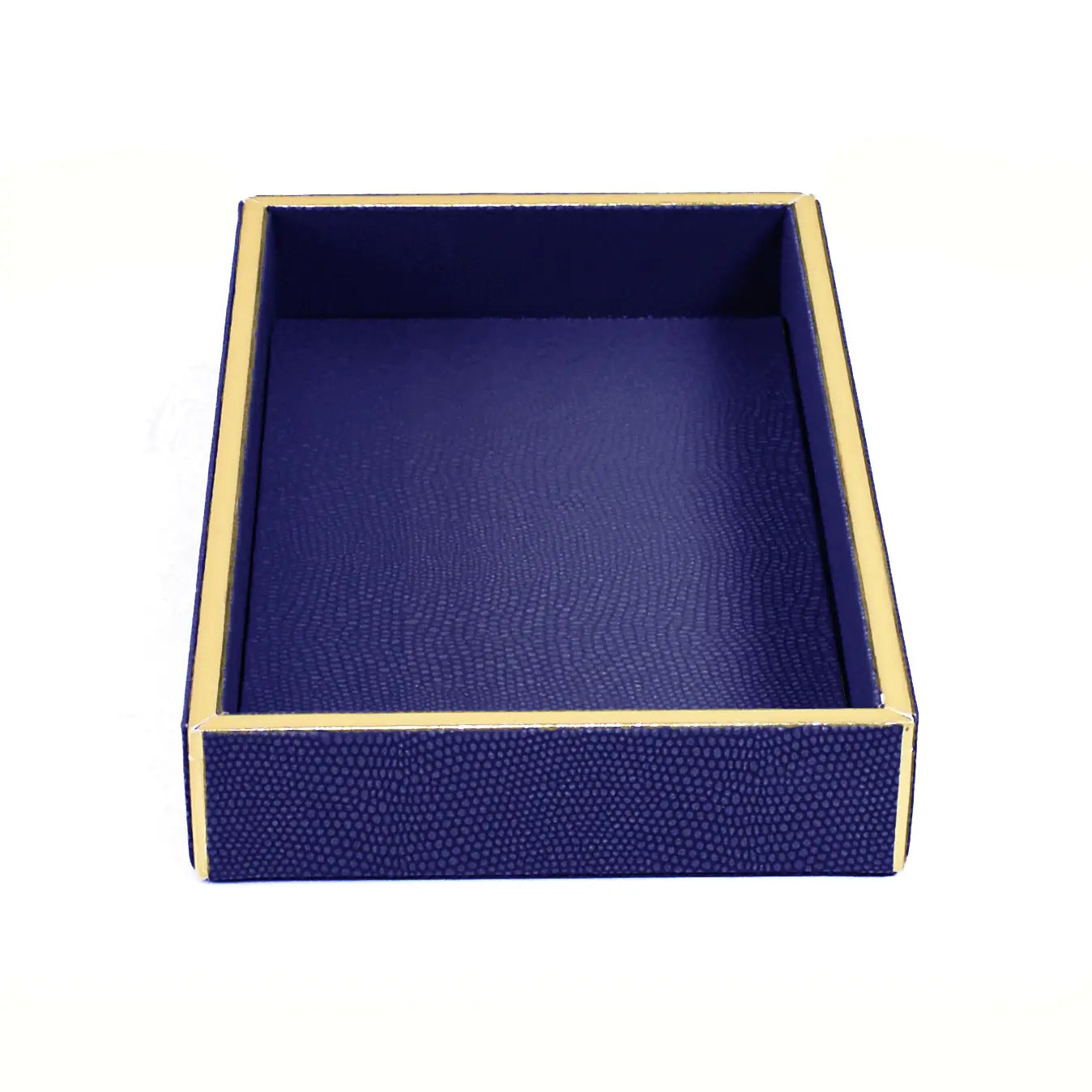 Leatherette Towel/Vanity Tray | Blue | Serpentine Ichkan