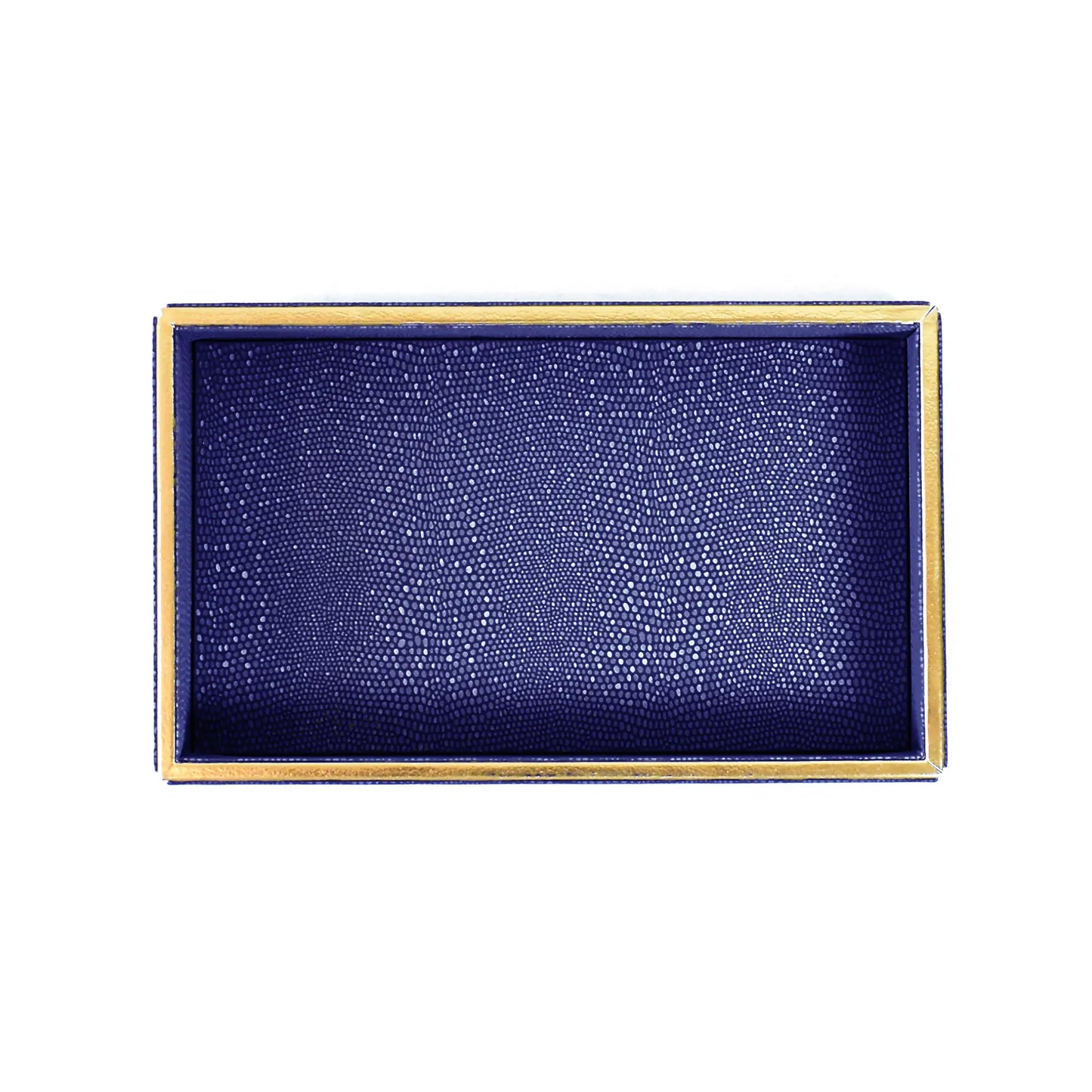 Leatherette Towel/Vanity Tray | Blue | Serpentine Ichkan