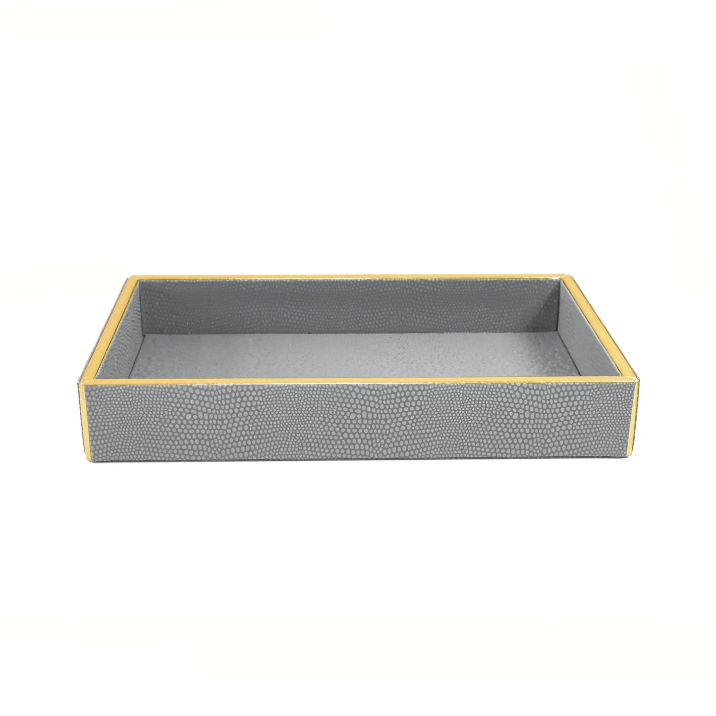 Leatherette Towel/Vanity Tray | Grey | Serpentine Ichkan