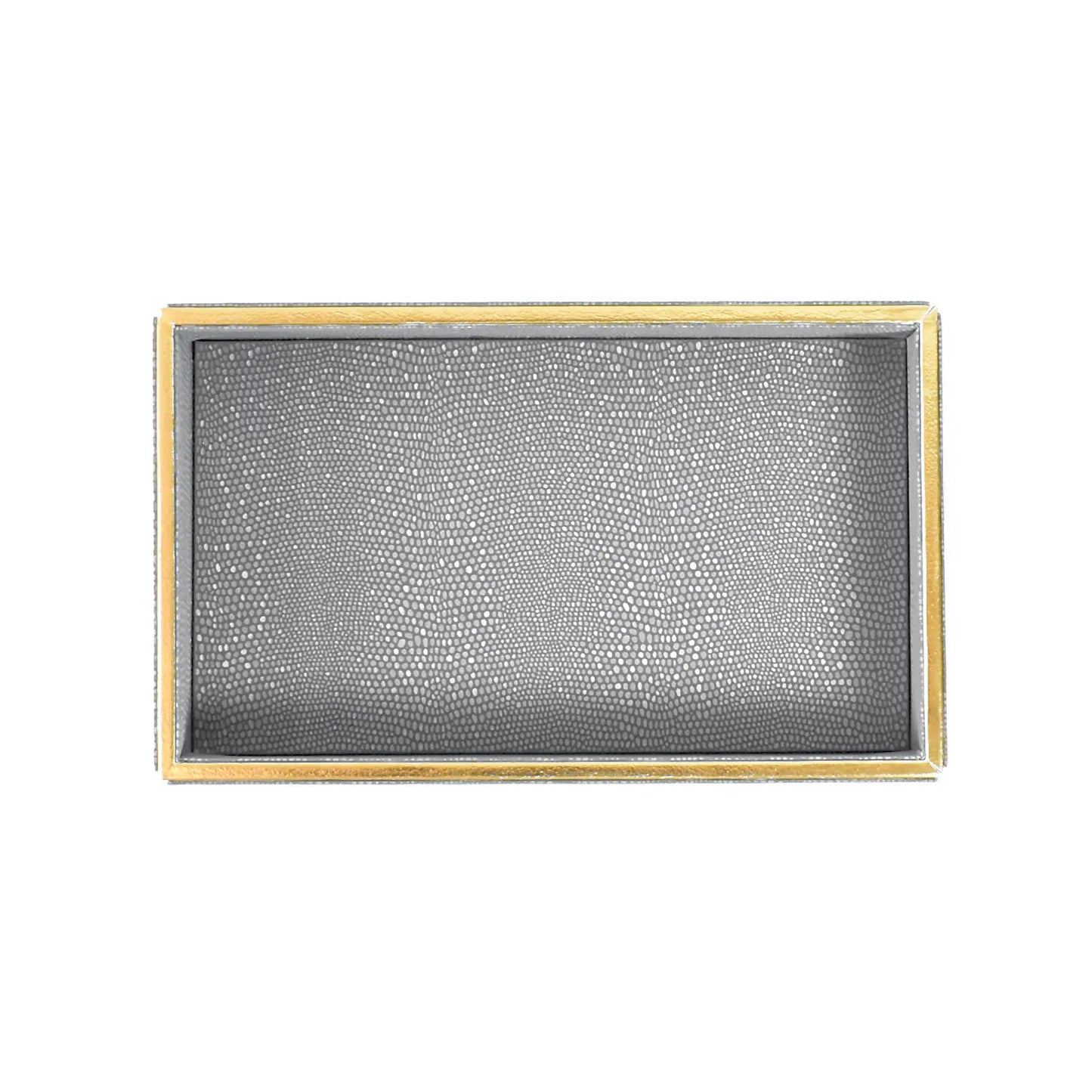 Leatherette Towel/Vanity Tray | Grey | Serpentine Ichkan