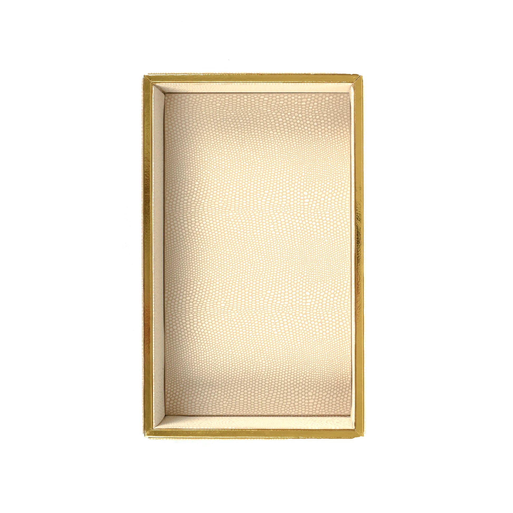 Leatherette Towel/Vanity Tray | Ivory | Serpentine Ichkan