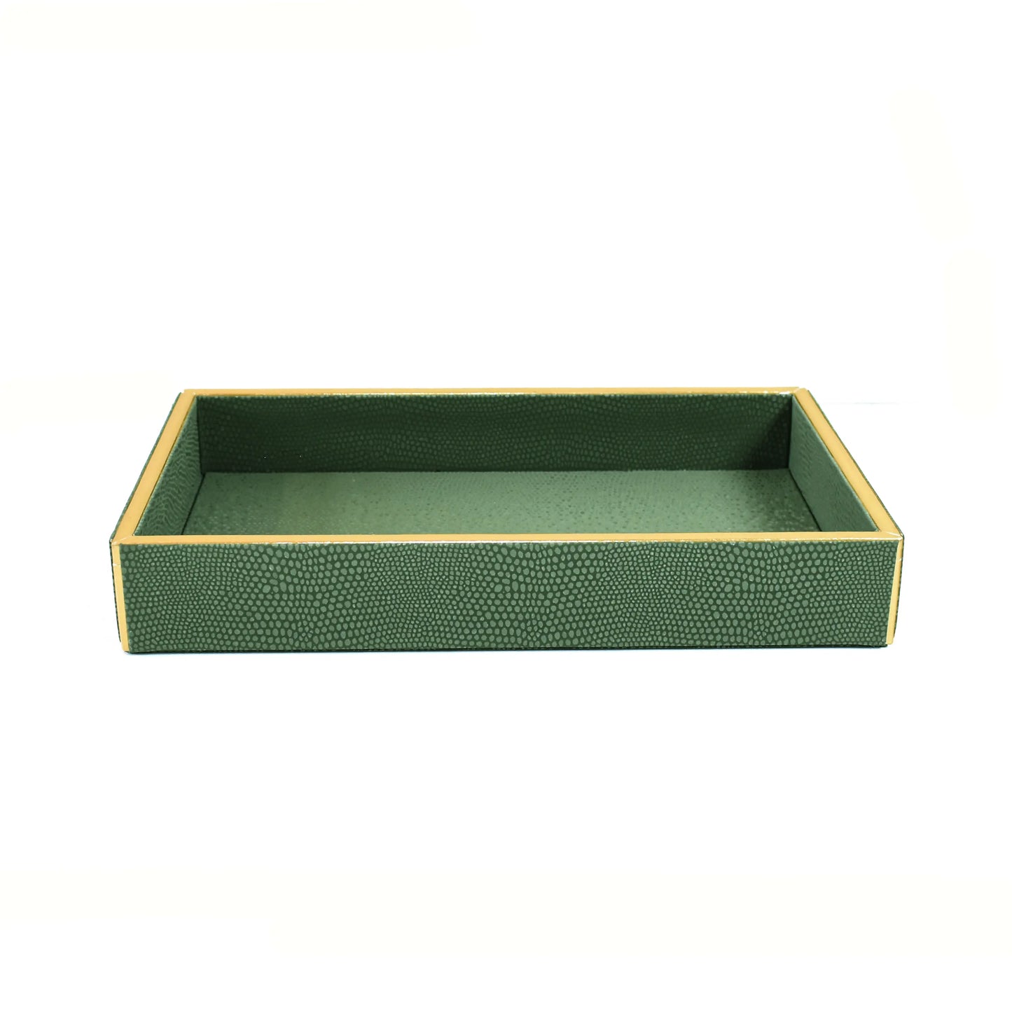 Leatherette Towel/Vanity Tray | Olive Green | Serpentine Ichkan
