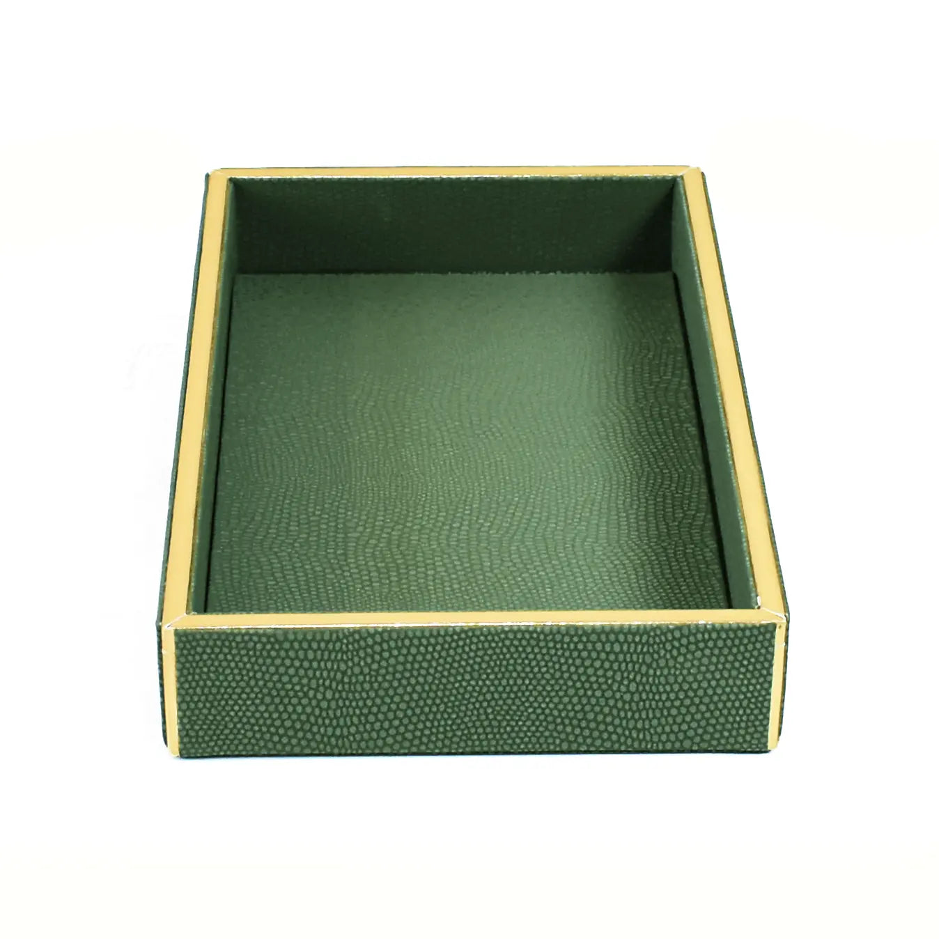 Leatherette Towel/Vanity Tray | Olive Green | Serpentine Ichkan
