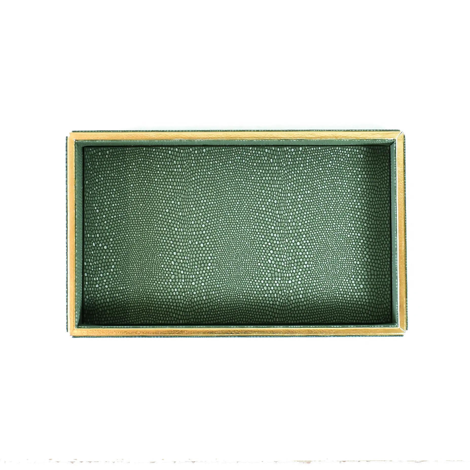 Leatherette Towel/Vanity Tray | Olive Green | Serpentine Ichkan