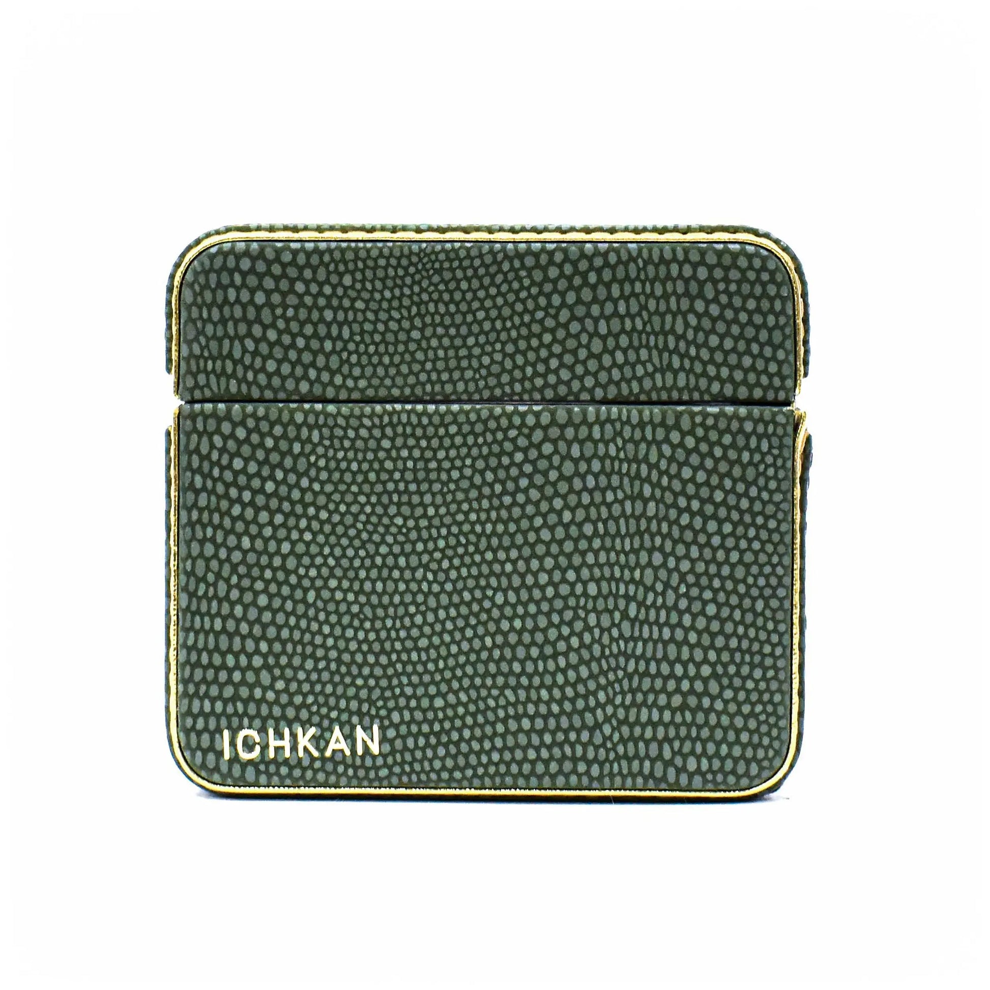 Leatherette Watch Storage and Organiser Box 4 Partition | Olive Green | Serpentine Ichkan
