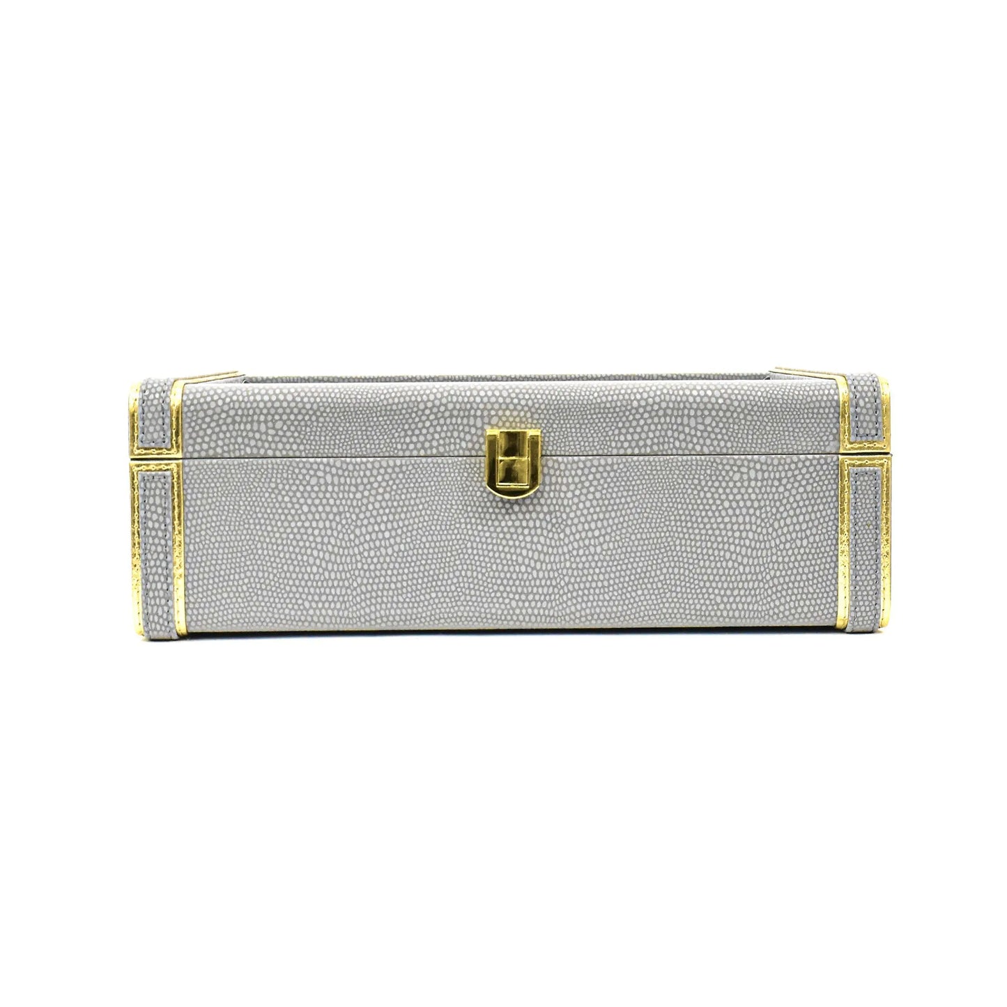 Leatherette Watch Storage and Organiser Box 8 Partition | Grey | Serpentine Ichkan