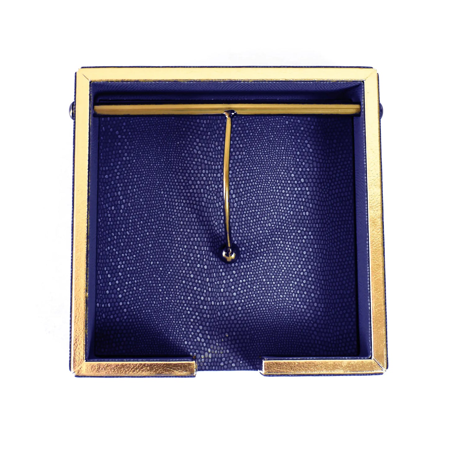 Leatherette Weight Tissue Holder | Blue | Serpentine Ichkan