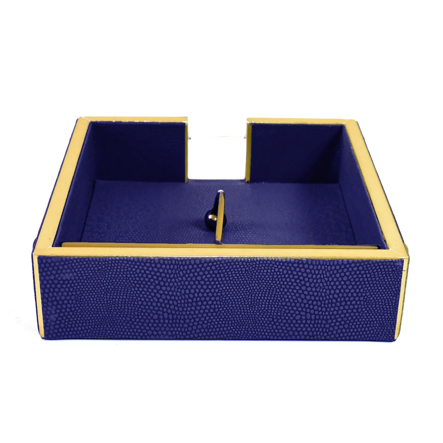 Leatherette Weight Tissue Holder | Blue | Serpentine Ichkan