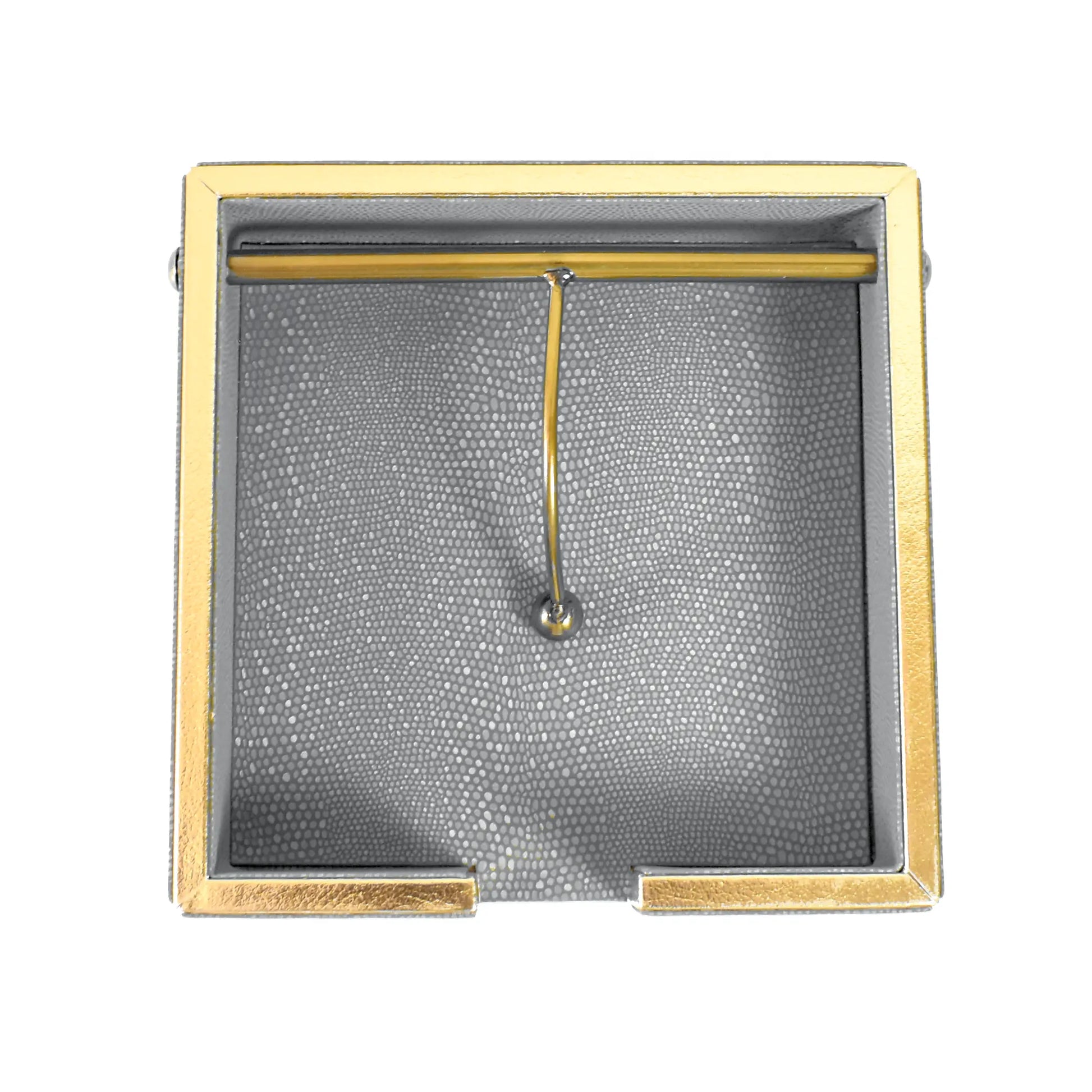Leatherette Weight Tissue Holder | Grey | Serpentine Ichkan