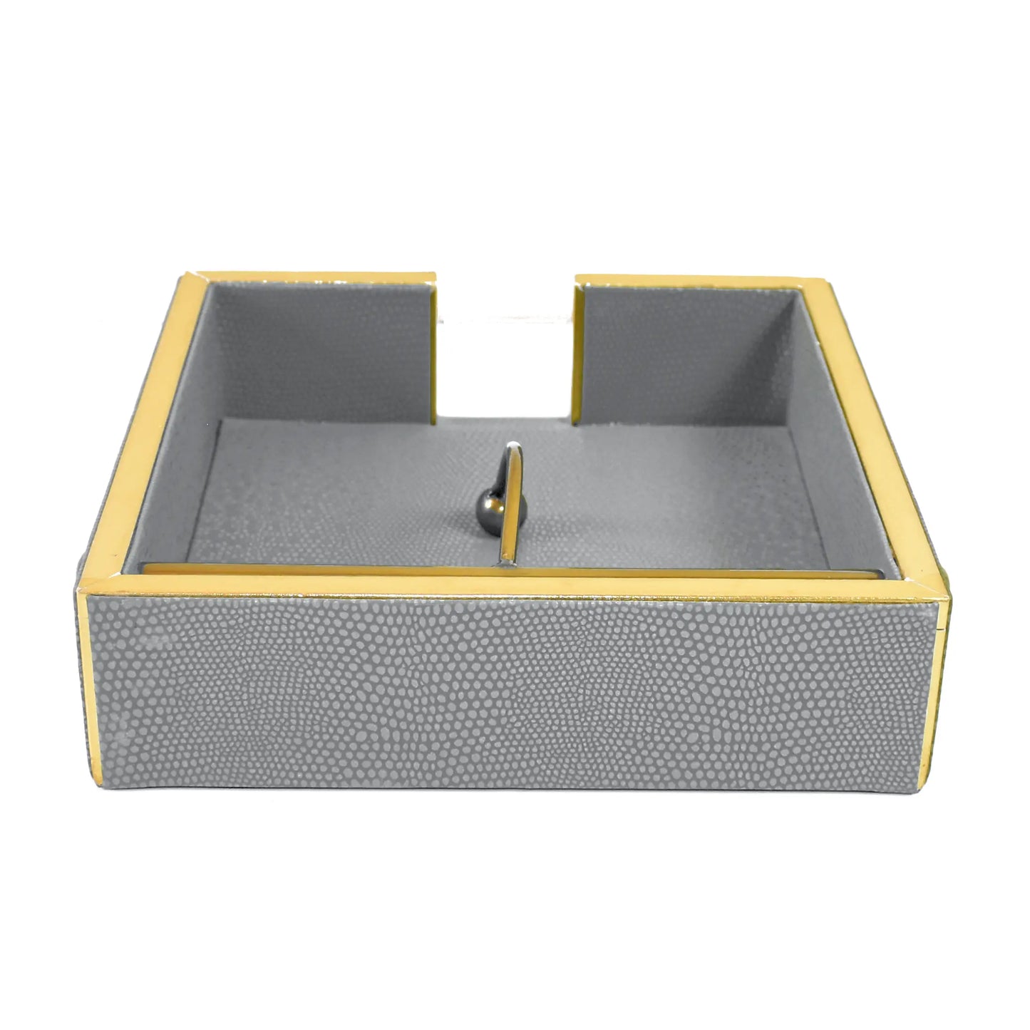 Leatherette Weight Tissue Holder | Grey | Serpentine Ichkan