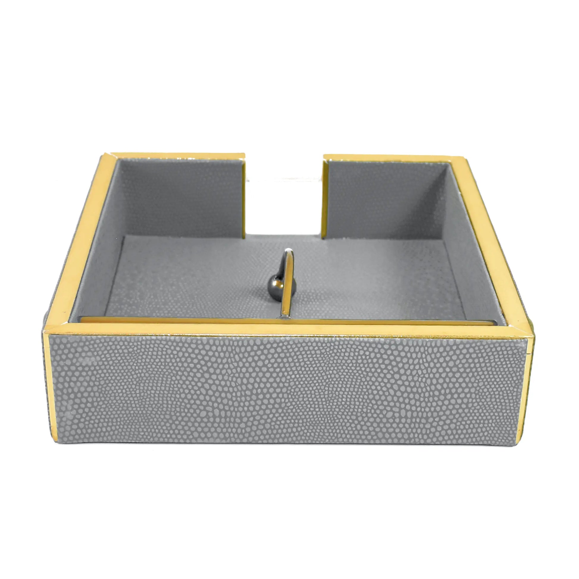 Leatherette Weight Tissue Holder | Grey | Serpentine Ichkan