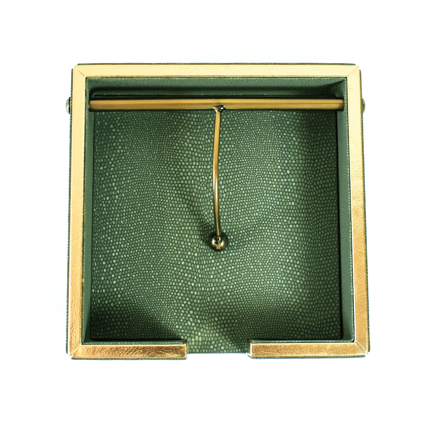 Leatherette Weight Tissue Holder | Olive Green | Serpentine Ichkan