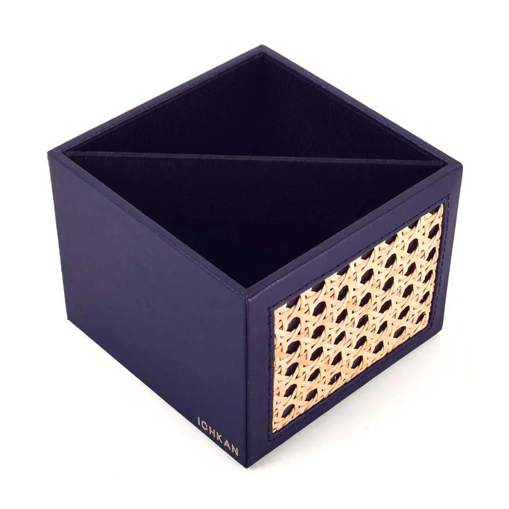 Leatherette Cosmetic/Pen Holder I Midnight Blue | Willow ICHKAN