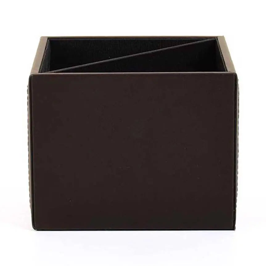 Leatherette Cosmetic/Pen Holder I Dark Brown | Willow ICHKAN