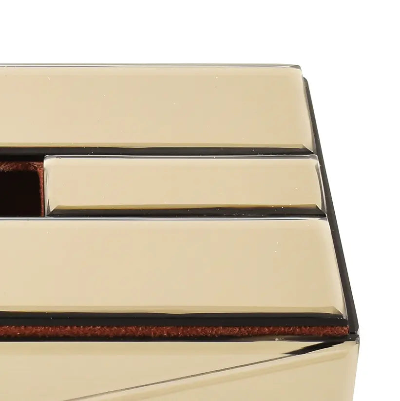 Mirror Rectangle Tissue Box Holder | Brown | Lap Of Luxury Ichkan