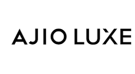 AJIO LUXE logo on a white background