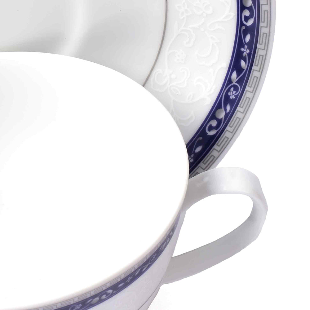 Dankotuwa Sri Lanka Tea Cup & Saucer 12pc | Blue | Dinole