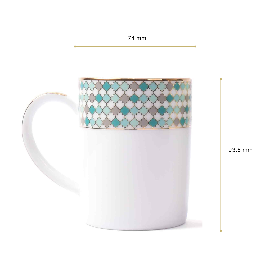 Dankotuwa Sri Lanka Mug Set 2pc with Gift Box | Teal | Christolite