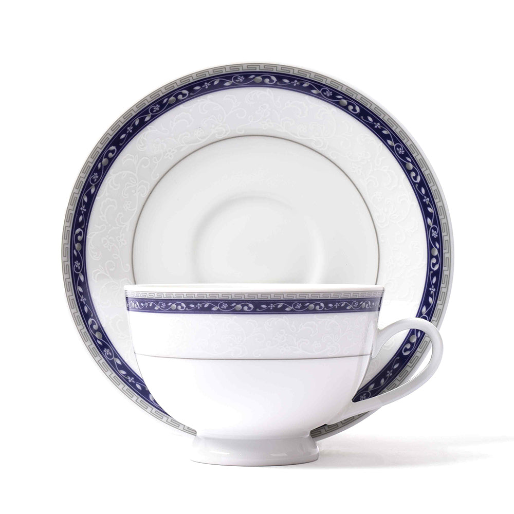 Dankotuwa Sri Lanka Tea Cup & Saucer 12pc | Blue | Dinole