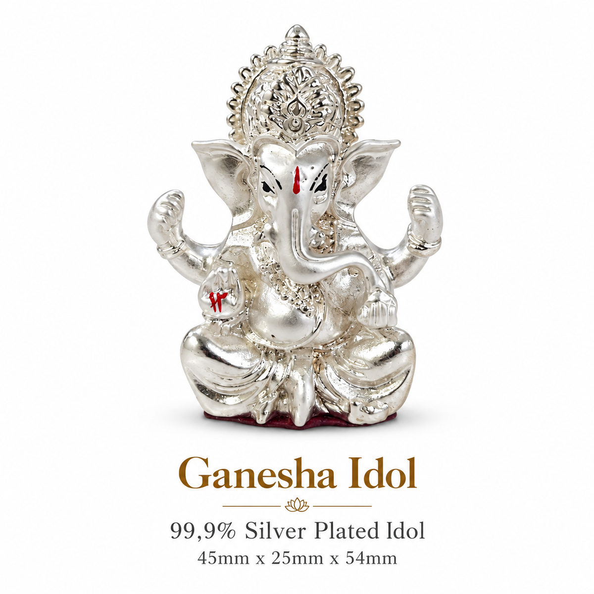 Gift Hamper | Set of 4 mugs with Ganesha Idol and Candle | Stripe Purple ICHKAN by Day To Day