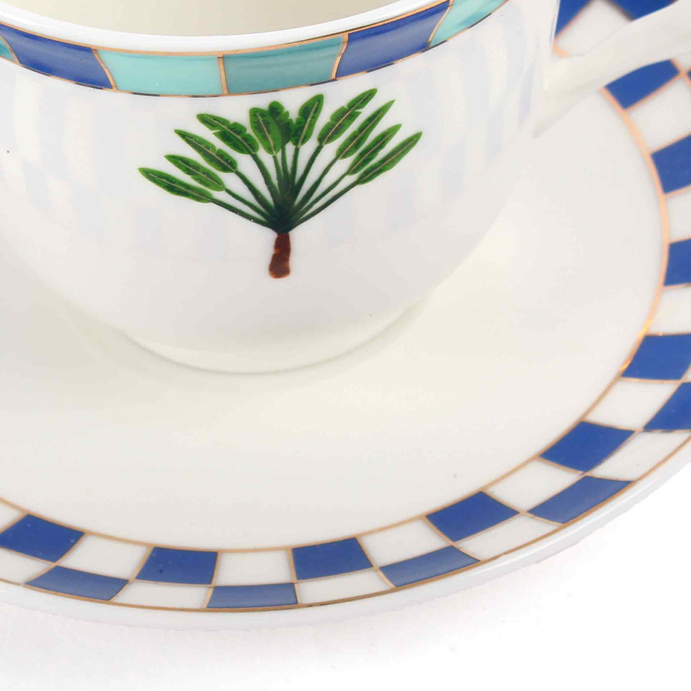 Tea Cup and Saucer Set 12 Pcs | Amalfi | Ichkan Roots