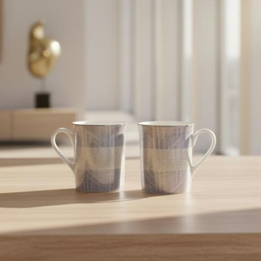 Classic Coffee Mug Set of 2 | Grey | Argento ICHKAN by Day To Day