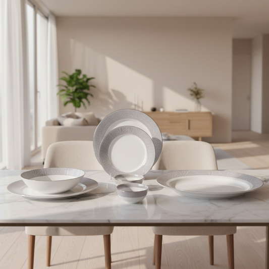 21 pc Dinner set | Grey | Argento ICHKAN by Day To Day