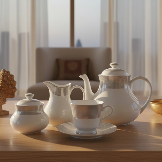Tea Set 17 Pcs | Grey | Argento ICHKAN by Day To Day