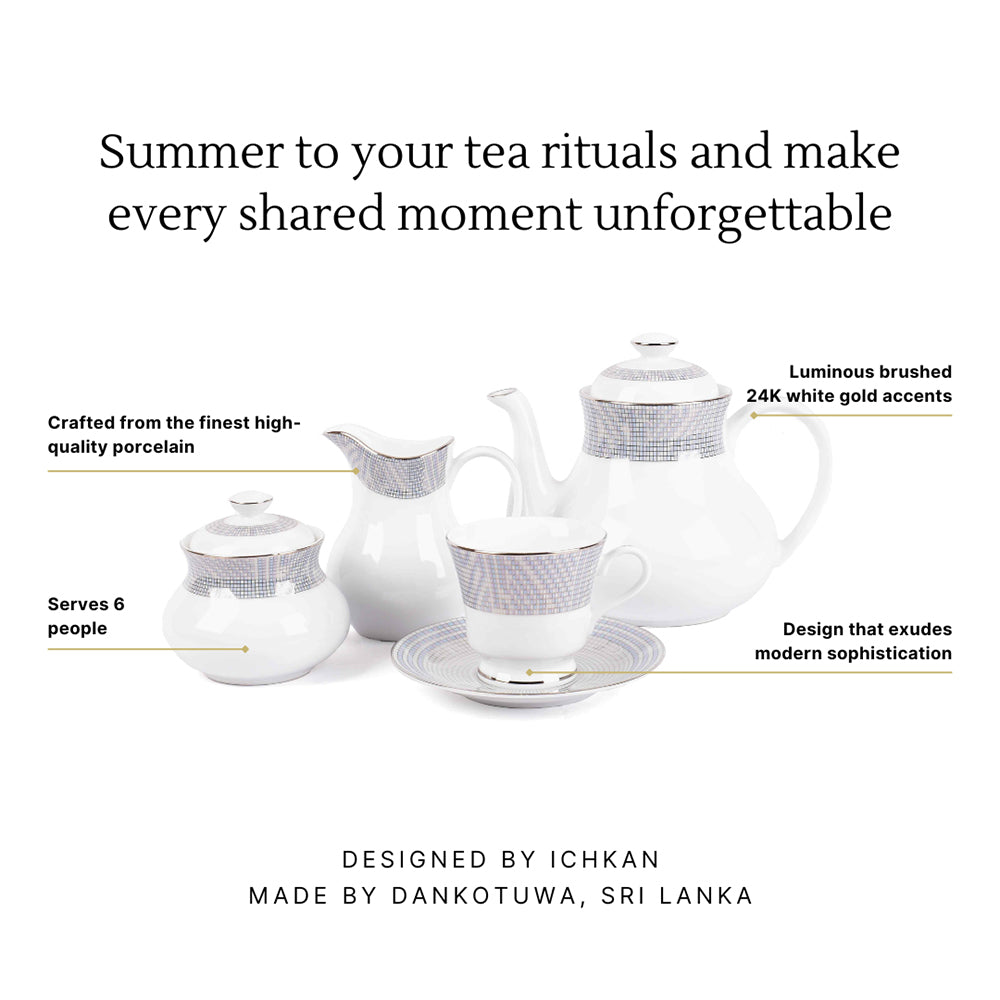 Tea Set 17 Pcs | Grey | Argento ICHKAN by Day To Day