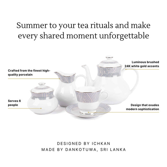 Tea Set 17 Pcs | Grey | Argento ICHKAN by Day To Day