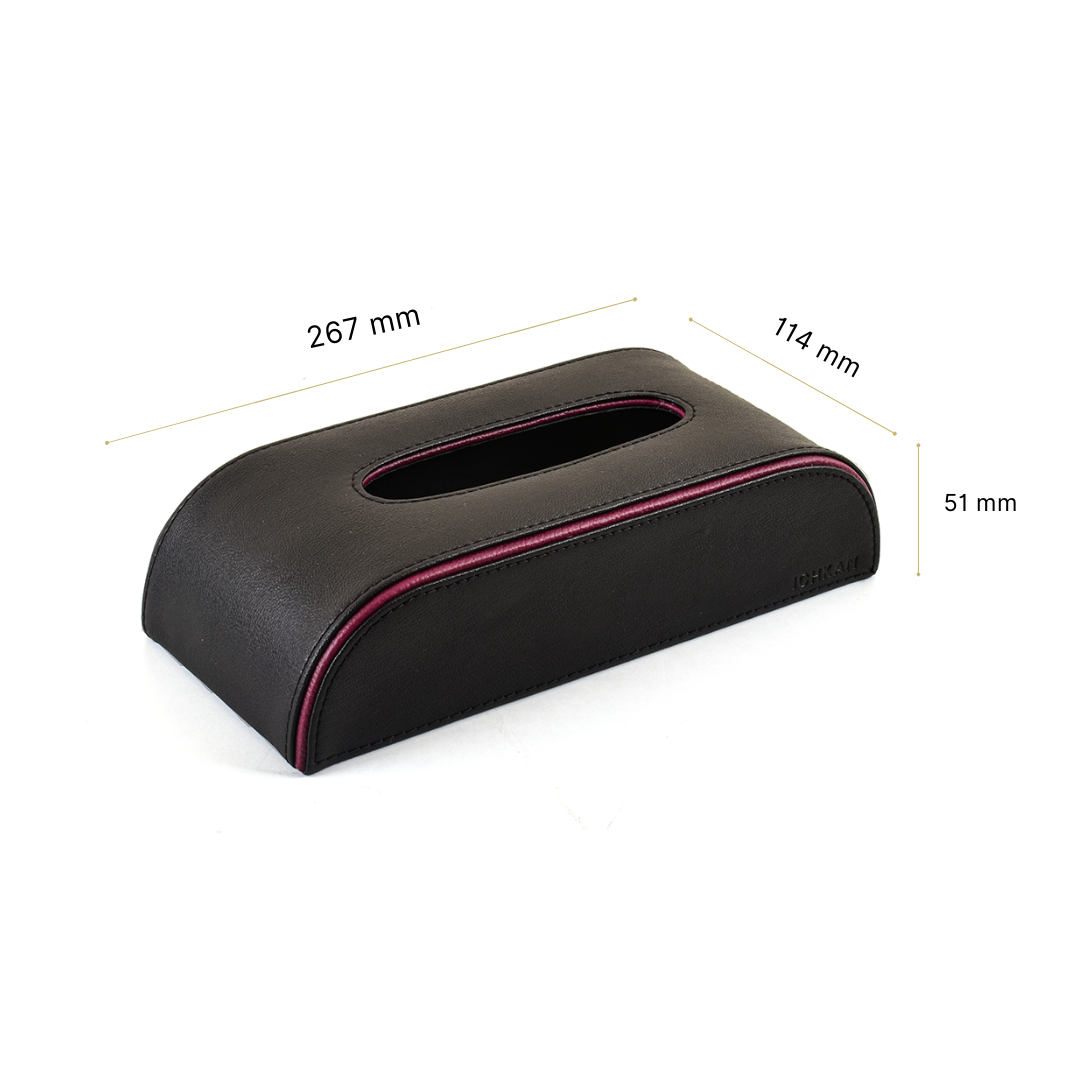 Leatherette Curve Tissue Holder | Black | Axis 2.0