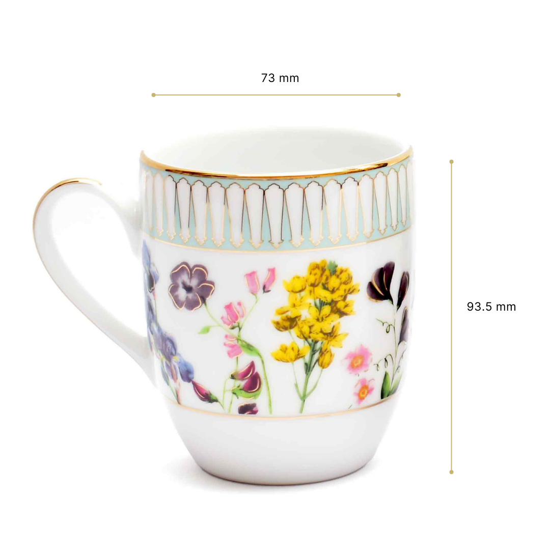 Coupe Coffee Mug Set of 6 | Yellow | Basant ICHKAN