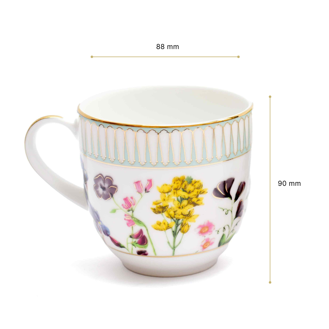 Pete's Coffee Mug Set of 6 | Yellow | Basant ICHKAN