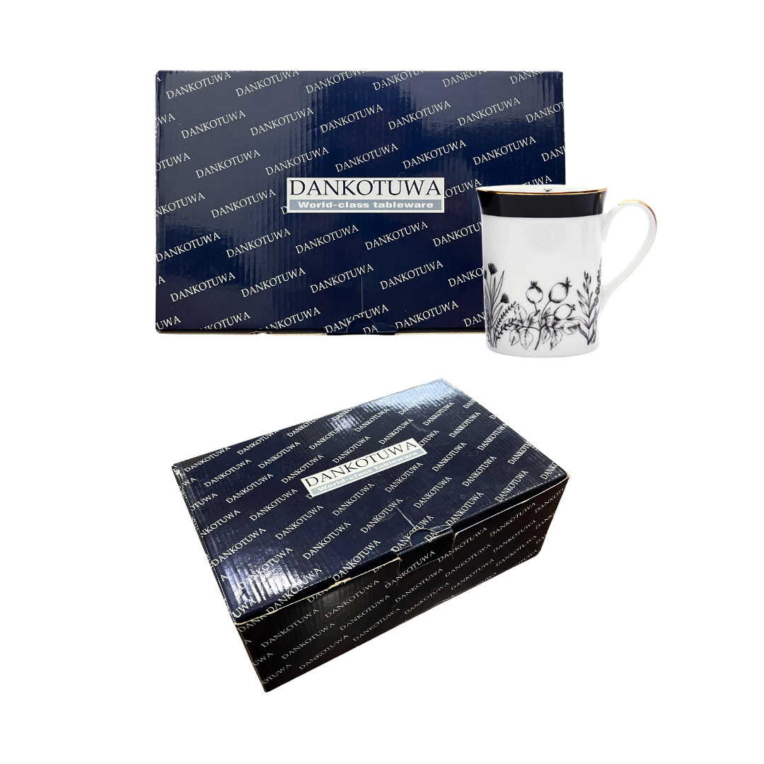 Classic Coffee Mug Set of 6 | Black | Bee ICHKAN