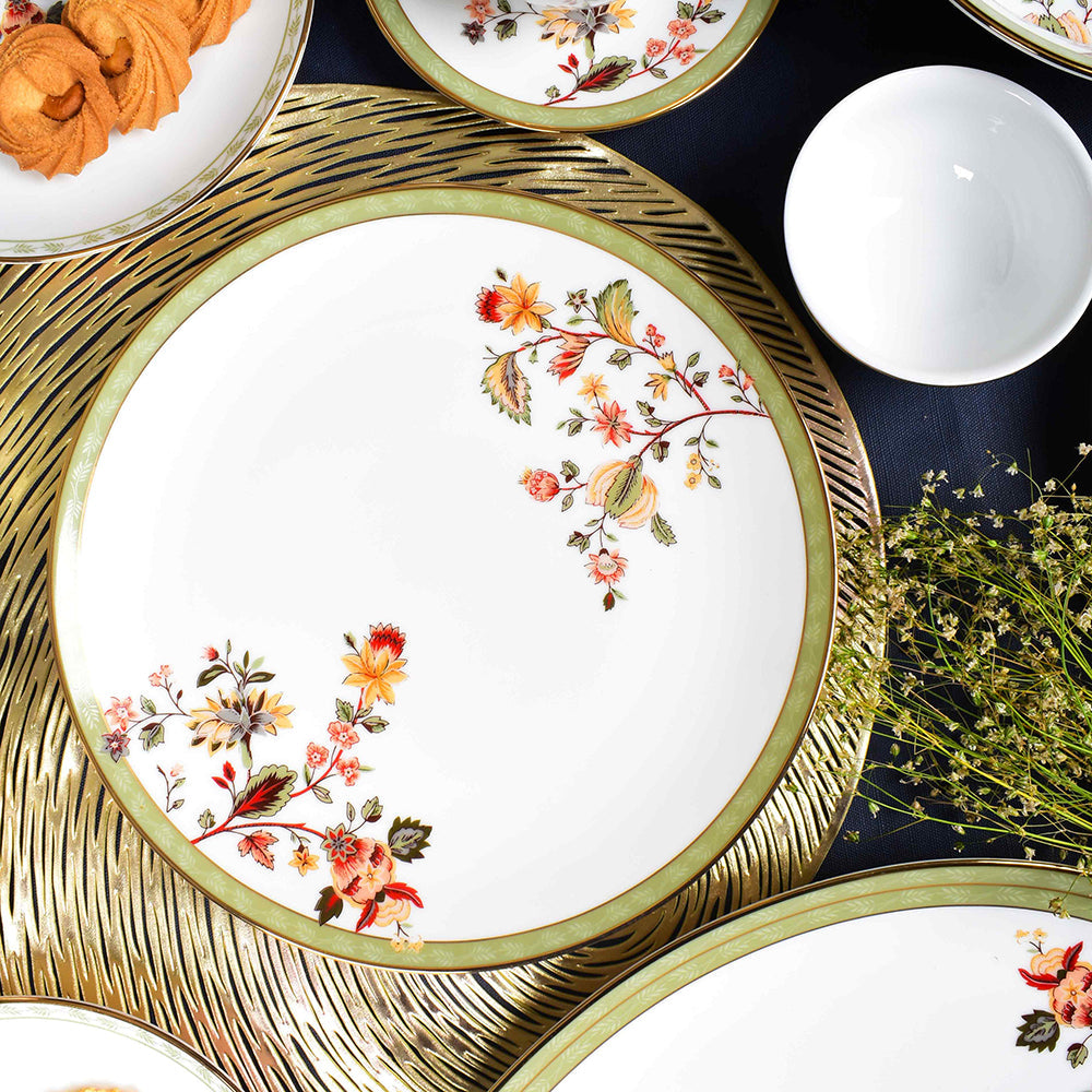 33 pc Dinner set | Green | Bloom ICHKAN