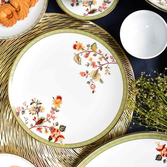 33 pc Dinner set | Green | Bloom ICHKAN
