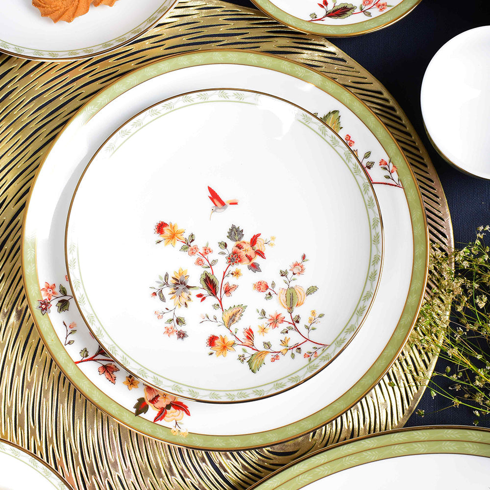 33 pc Dinner set | Green | Bloom ICHKAN