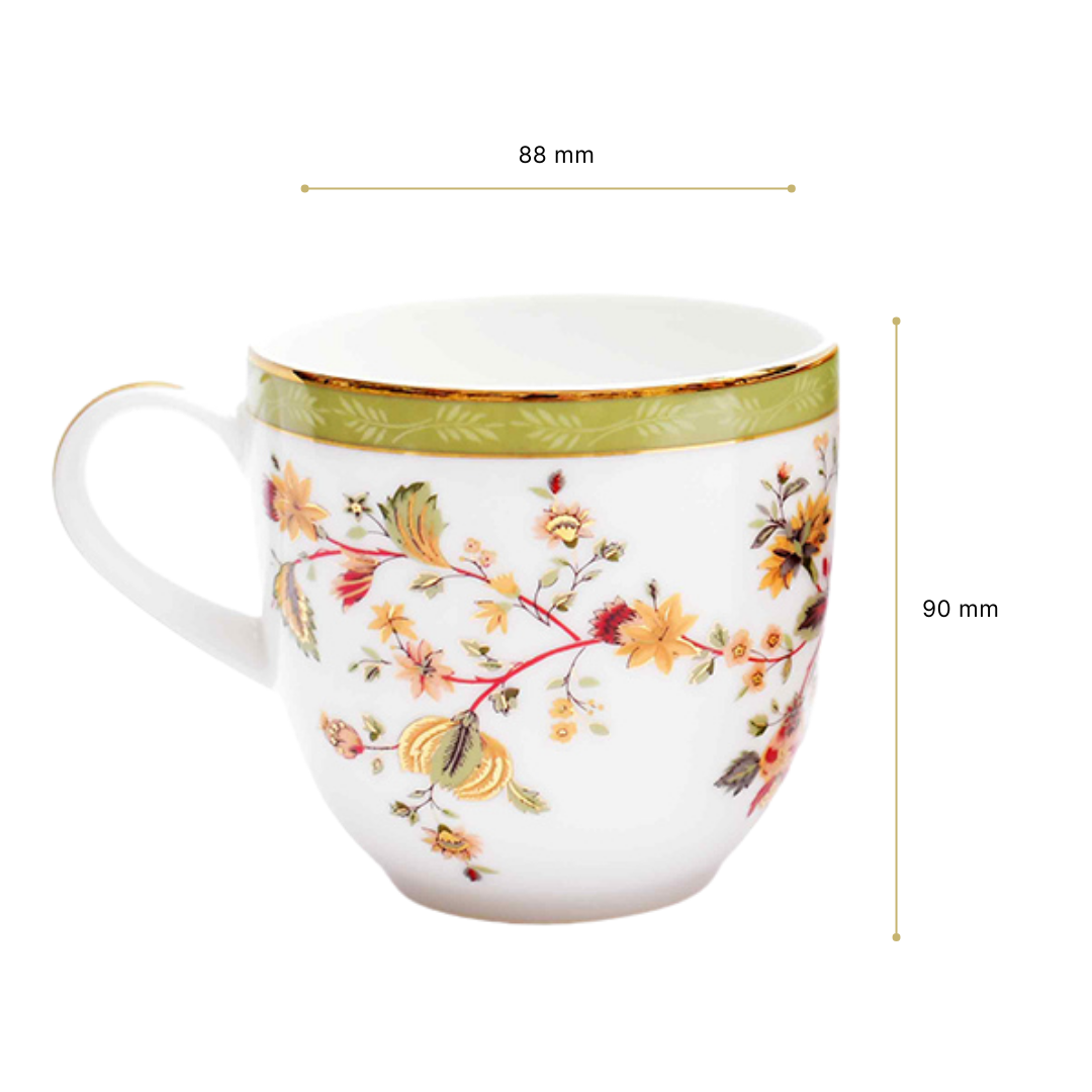 Pete's Coffee Mug Set of 6 | Green | Bloom ICHKAN