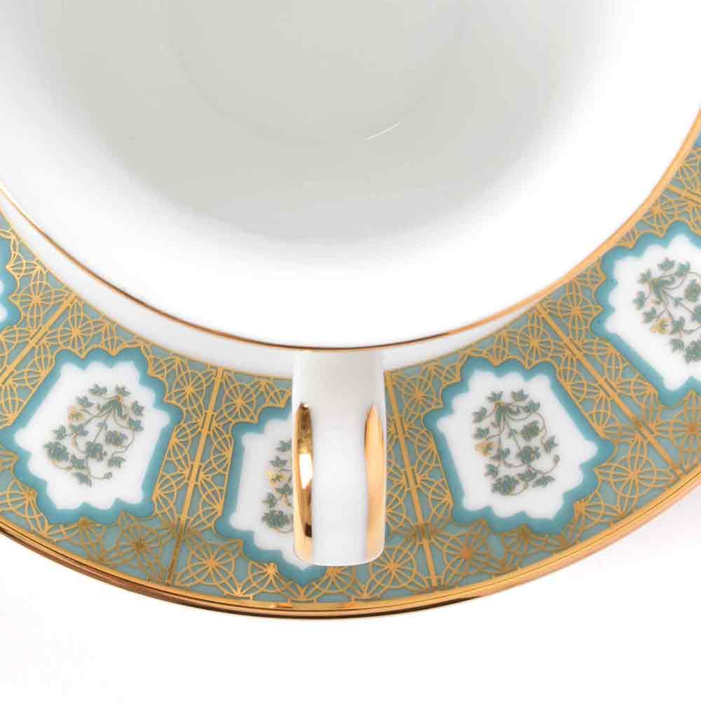 Tea Cup and Saucer Set 12 Pcs Bell Shape | Blue | Chinar ICHKAN by Day To Day
