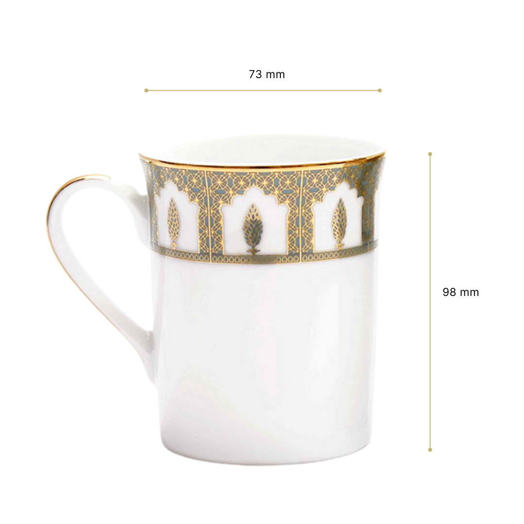 Classic Coffee Mug Set of 2 | Blue | Chinar ICHKAN