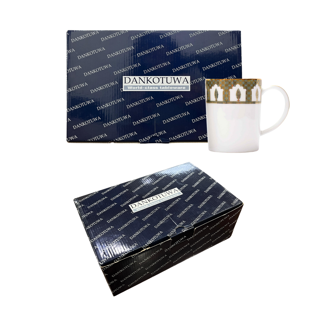 Slim Coffee Mug Set of 6 | Blue | Chinar ICHKAN