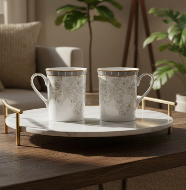 Classic Coffee Mug Set of 2 | Grey | Grey Iris ICHKAN by Day To Day