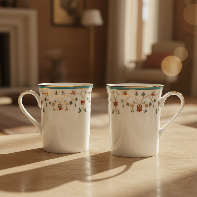 Classic Coffee Mug Set of 6 | Blue | Mavi ICHKAN