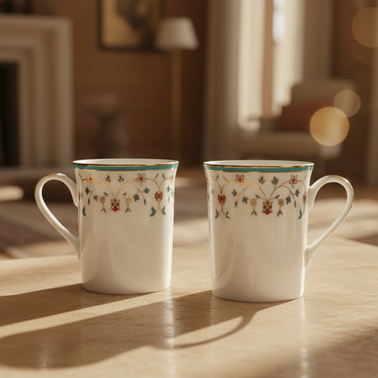 Classic Coffee Mug Set of 6 | Blue | Mavi ICHKAN