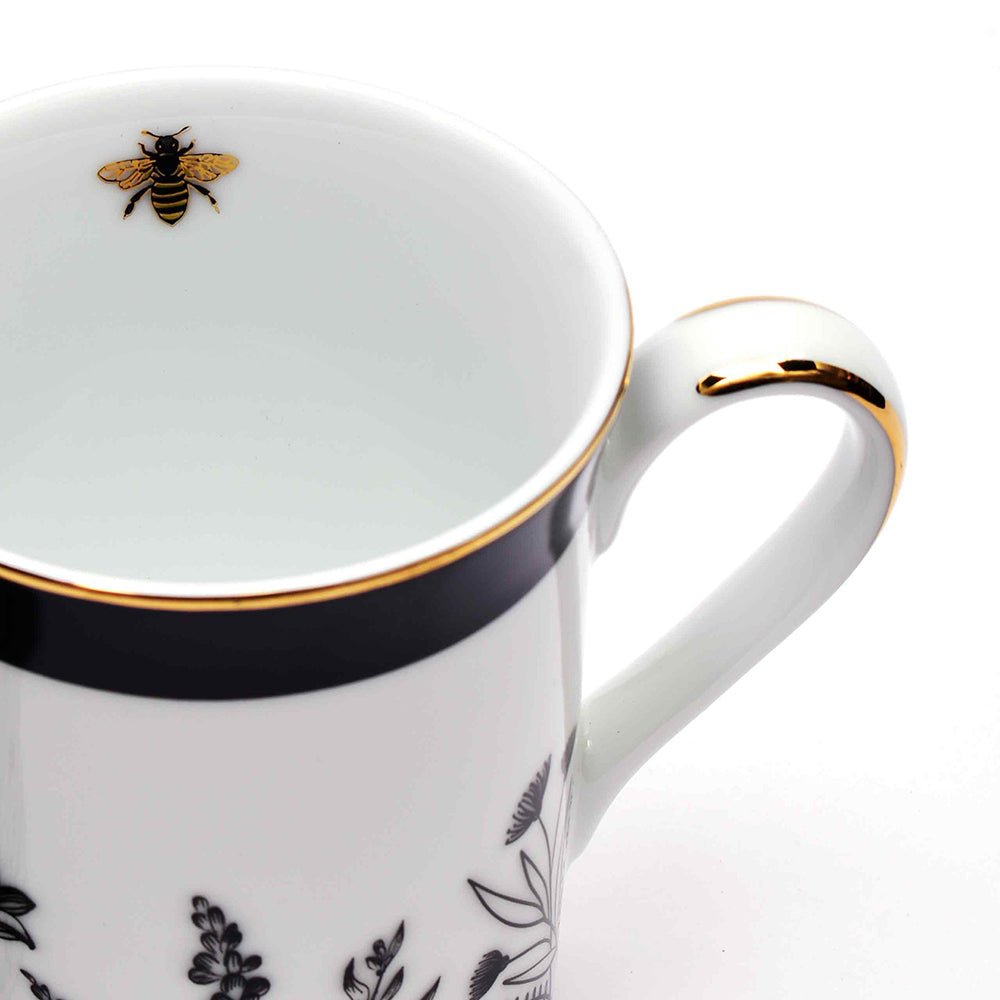 Classic Coffee Mug Set of 6 | Black | Bee ICHKAN