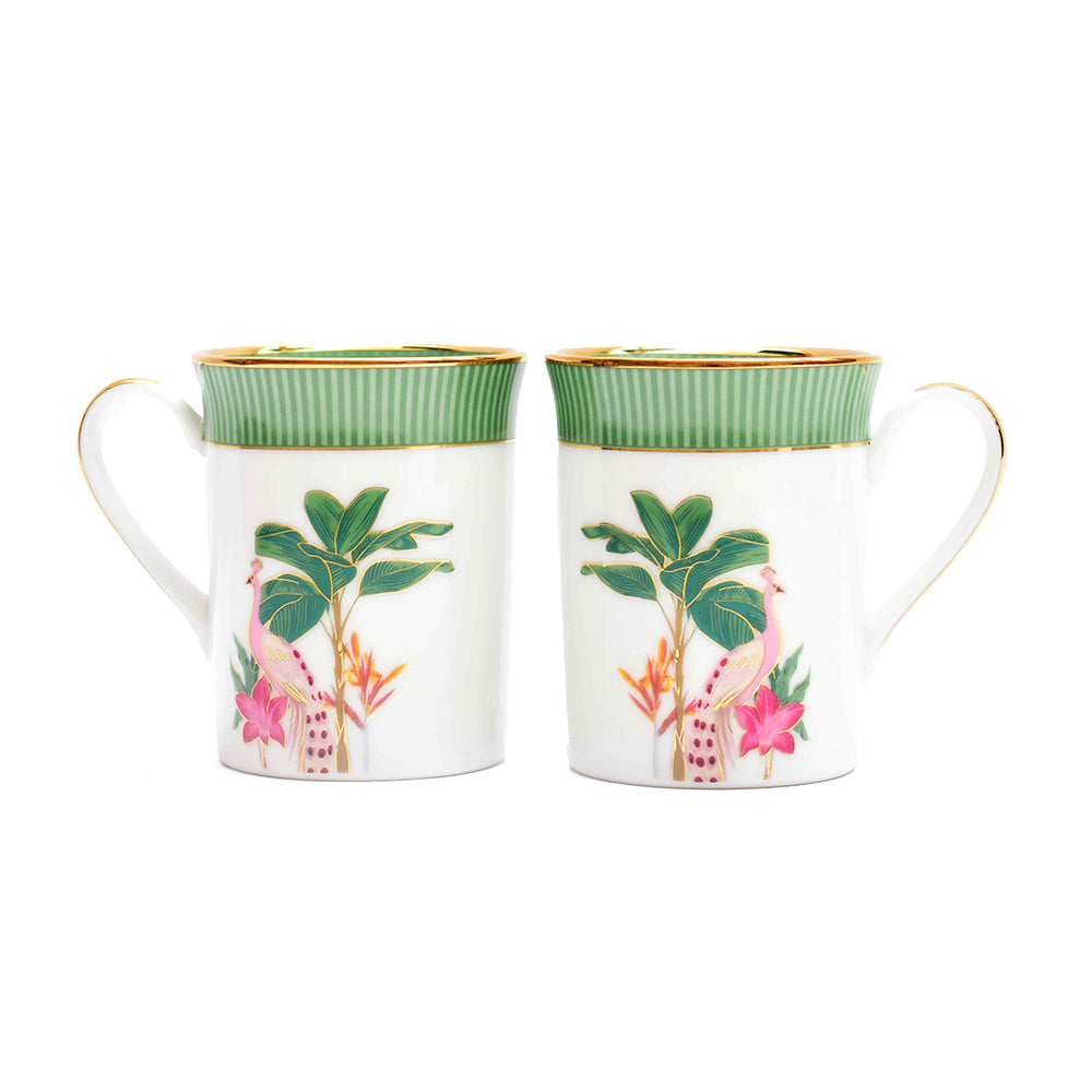 Classic Coffee Mug Set of 2 | Green | Mayura ICHKAN